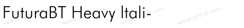 FuturaBT Heavy ltali字体转换